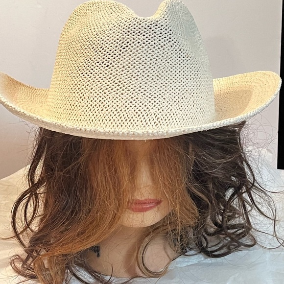 Lyle & Scott cowboy hat cowboy rafia straw hat Made in USA Unisex - Picture 4 of 9
